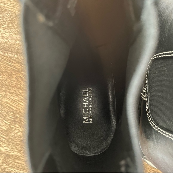 Michael Kors Keisha Leather Platform Chelsea Boots - Picture 6 of 7